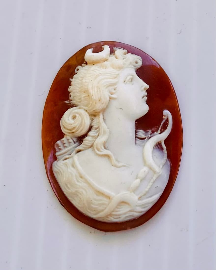 Lot 395: Cameo Italian hand carved detailed