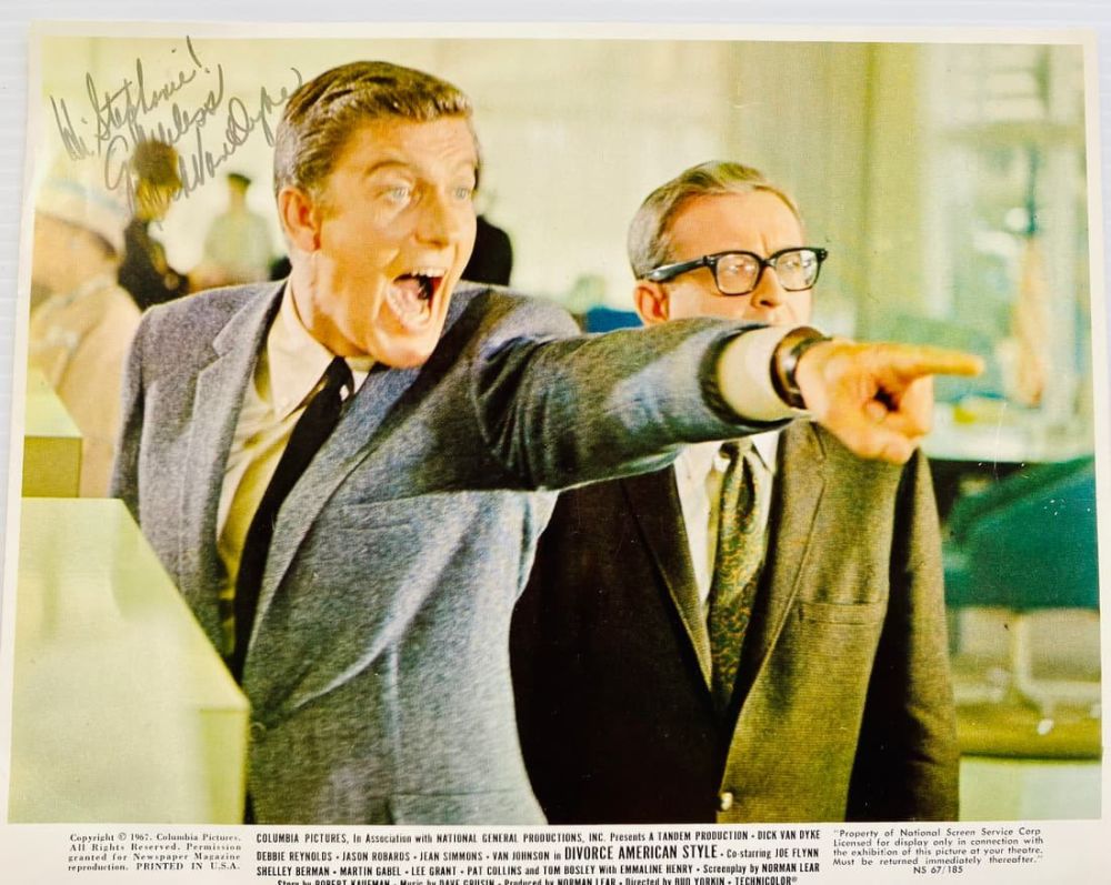 Lot 418: Dick Van Dyke signed moive photo