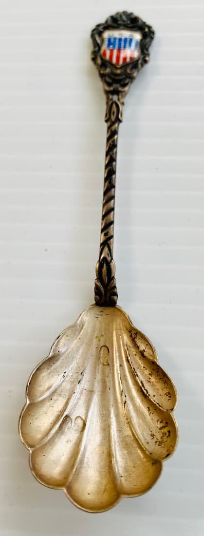 Lot 420: USA enamel souvenir spoon