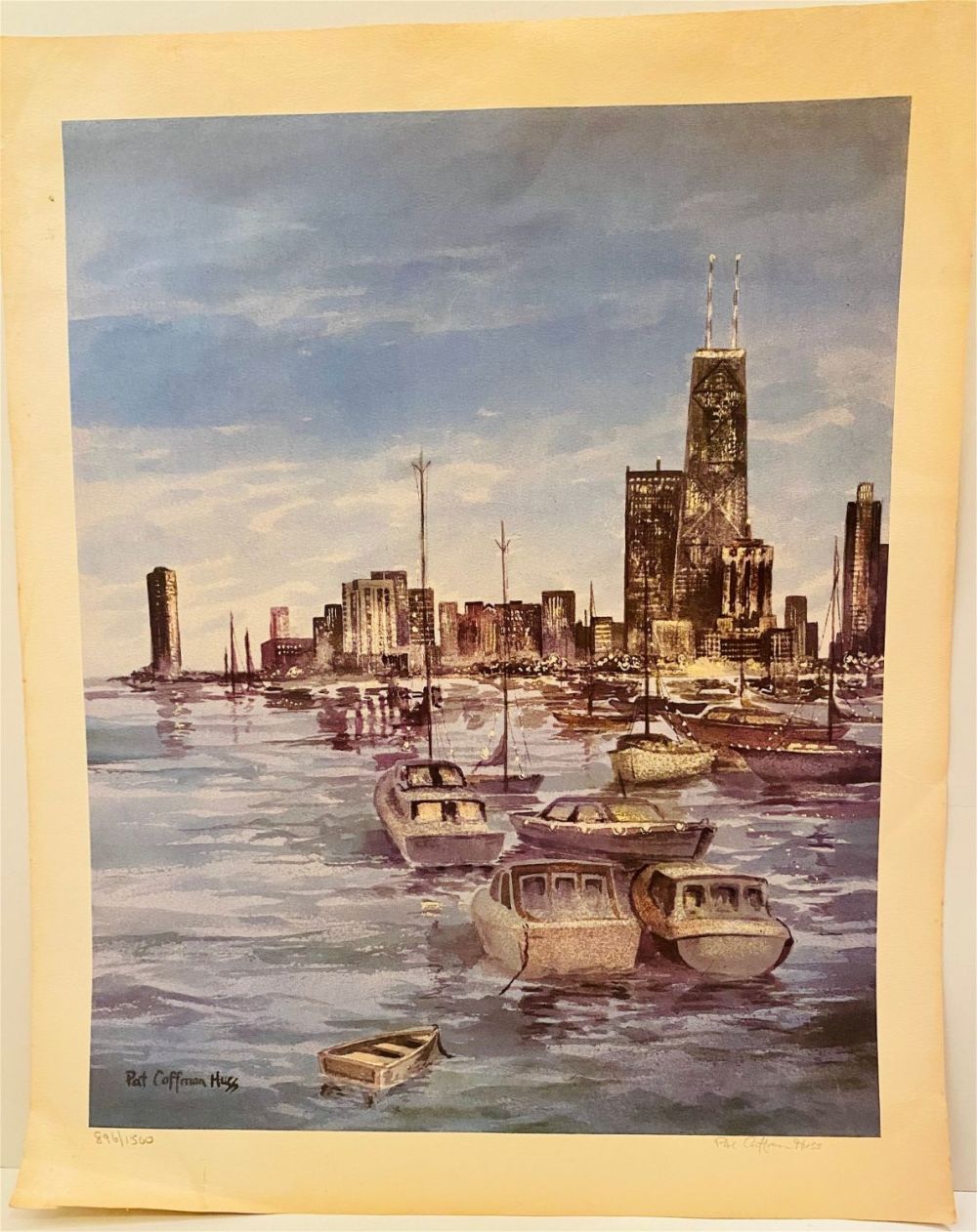 Lot 406: Pat Coffman Huss nautical print signed pencil and numbered