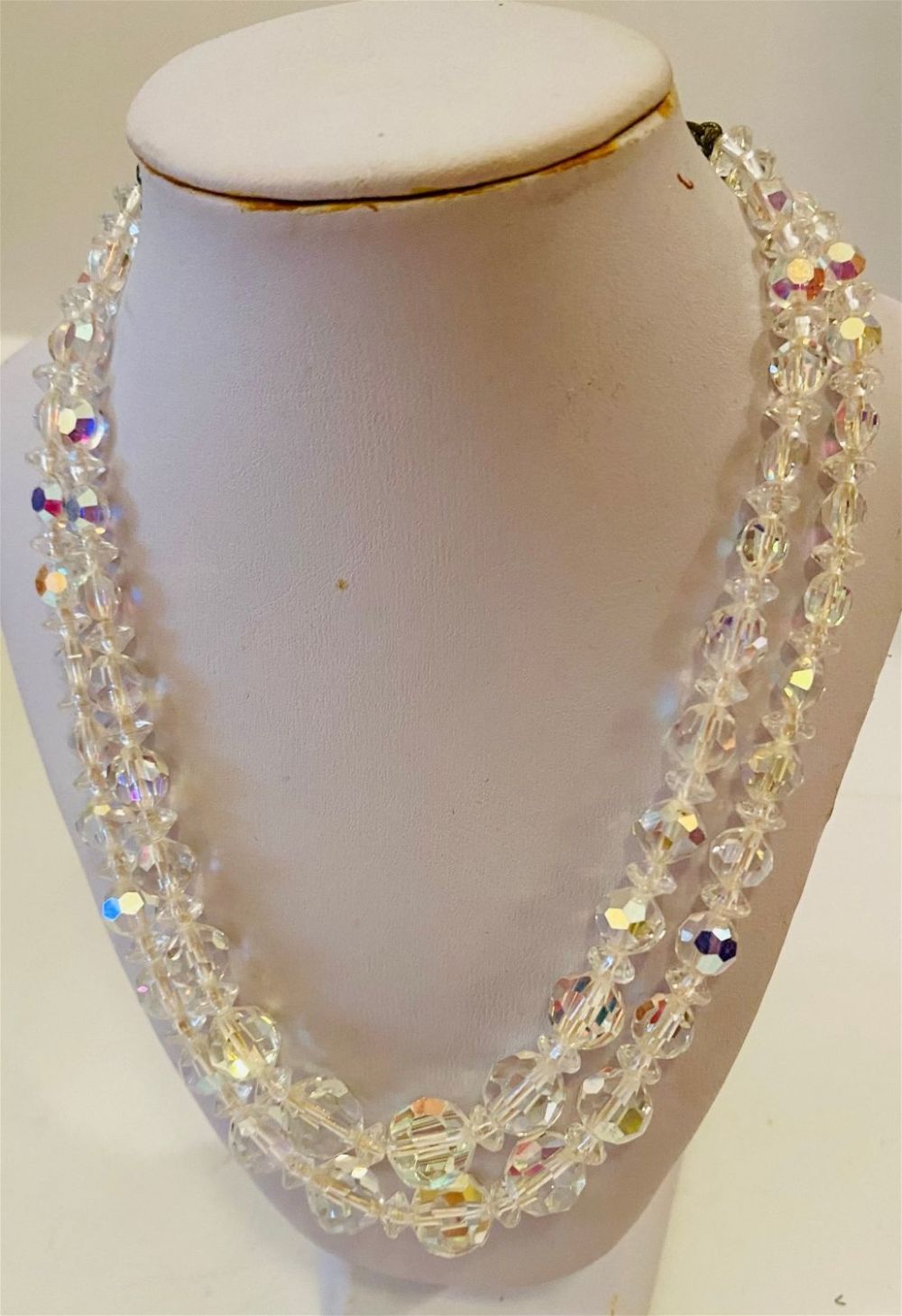 Lot 426: Austrian crystal double strand necklace