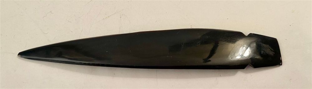 Lot 367: Letter opener carved polished