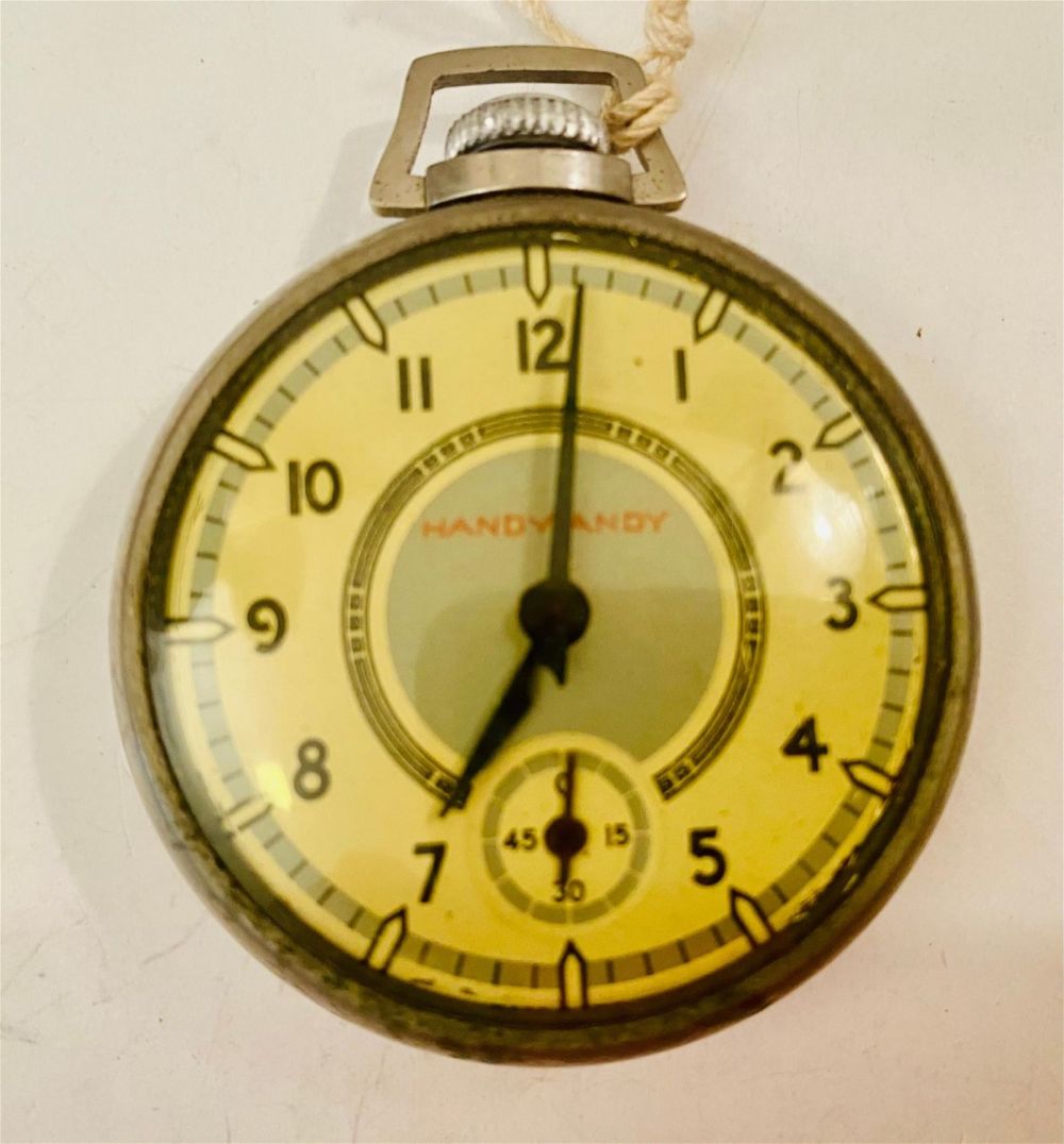 Lot 455: New Haven Handy Andy vintage pocketwatch