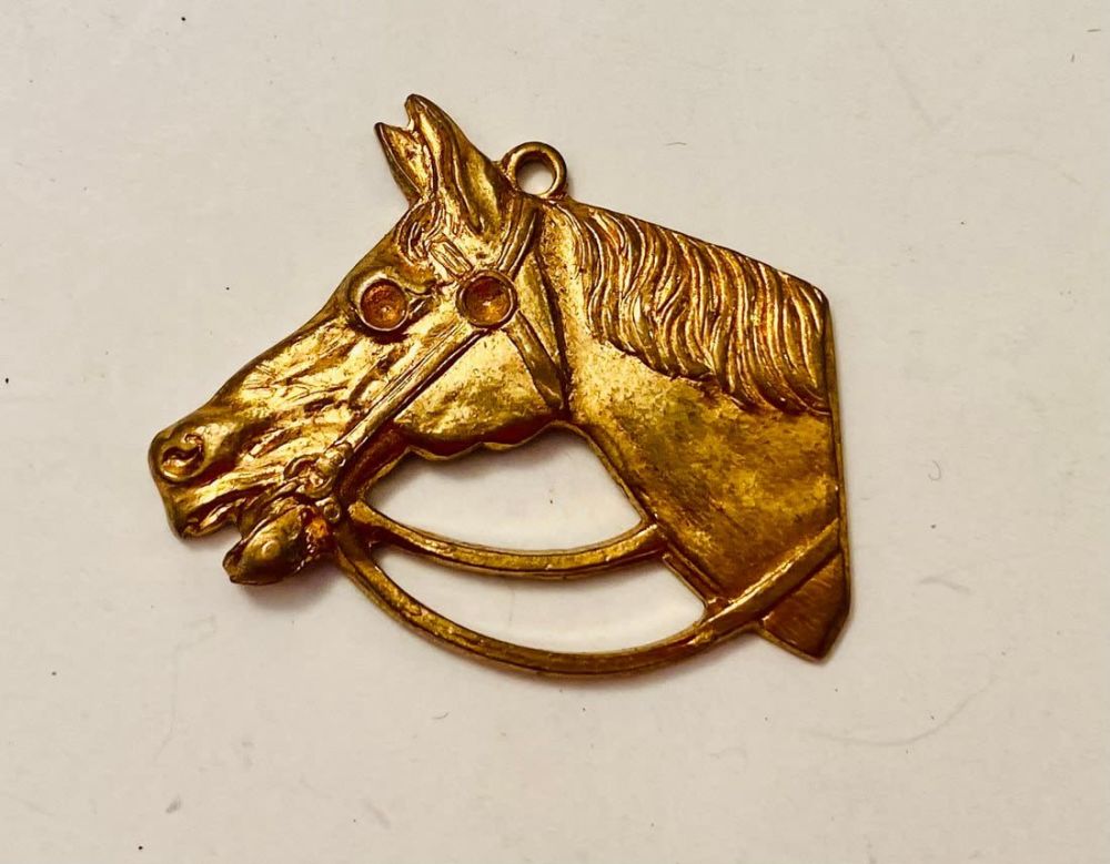 Lot 73: Horse brass pendant vintage