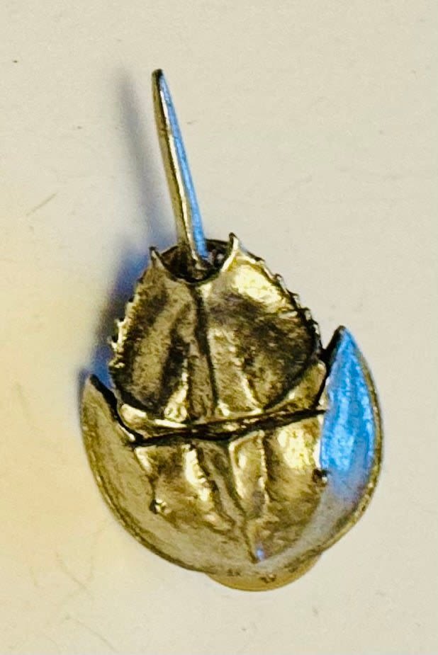 Lot 294: Horseshoe crab clip pin back