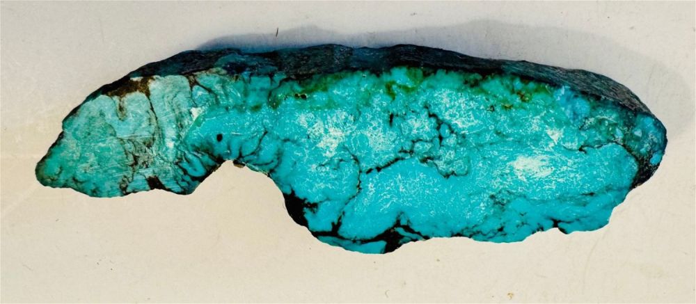 Lot 201: Turquoise sliced slab specimen