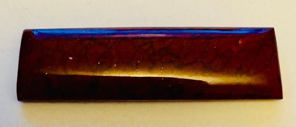 Lot 233: Dinosaur bone cut rectangular stone