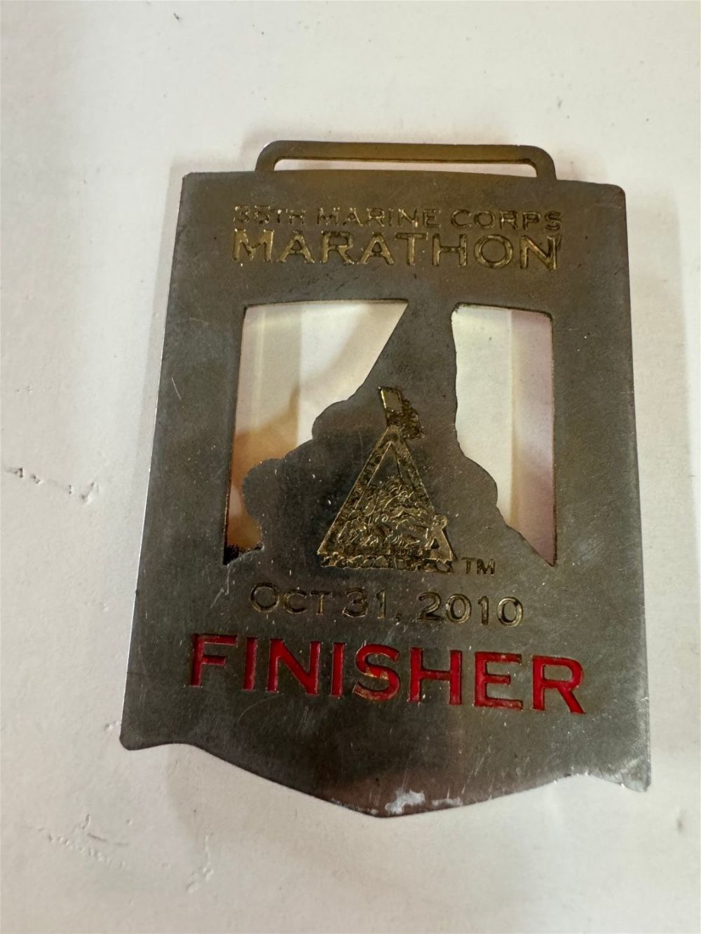 Lot 254: Marine Corp Marathon medal