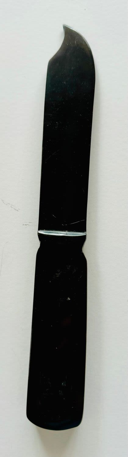 Lot 394: Knife/letter opener carved.