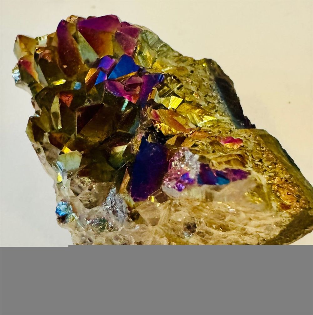 Lot 455: Titanium quartz crystal with purple