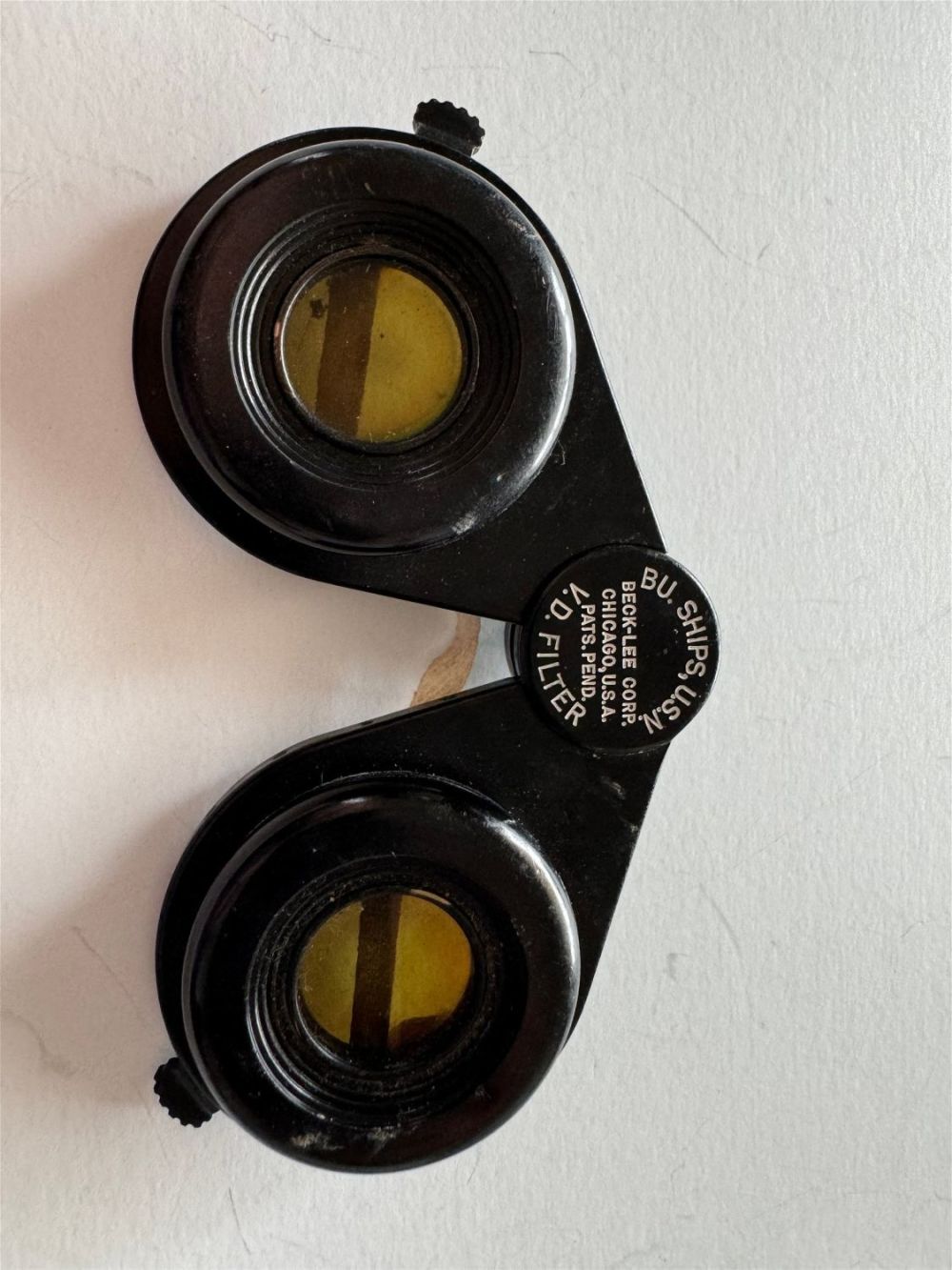Lot 271: Blu Ships USN WWII VD filter goggles