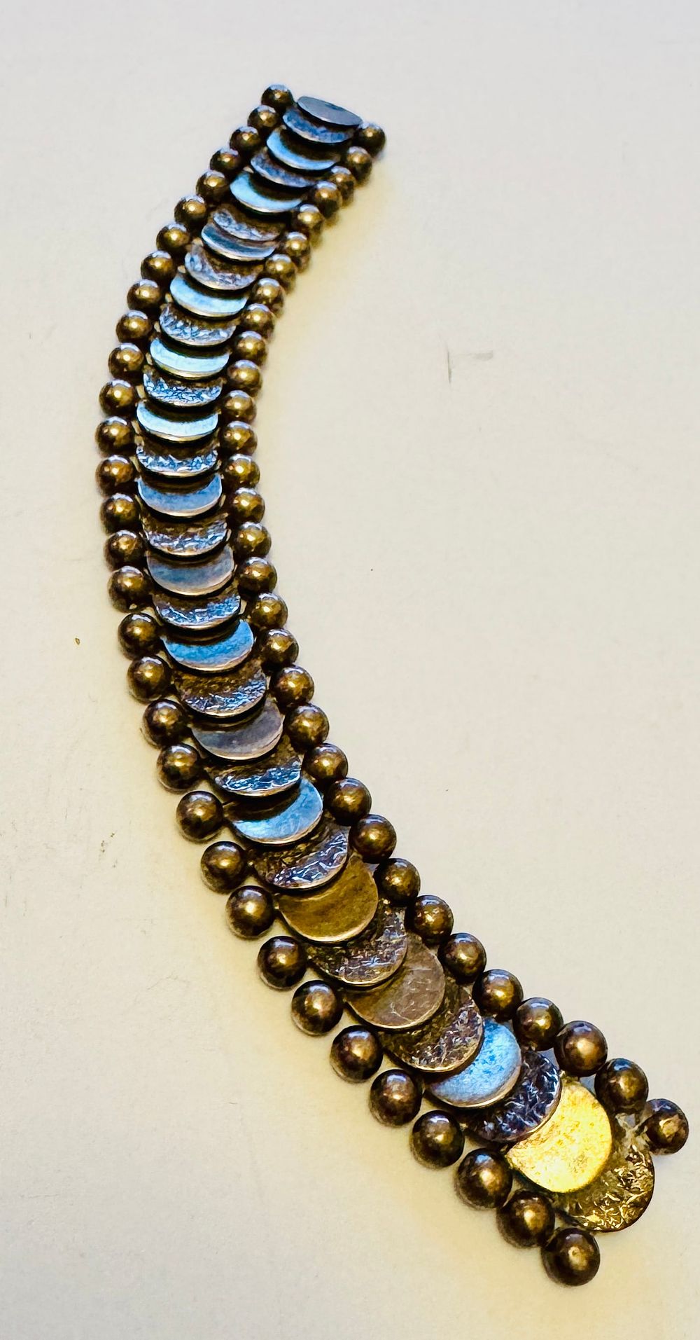 Lot 186: Wide vintage bracelet sterling