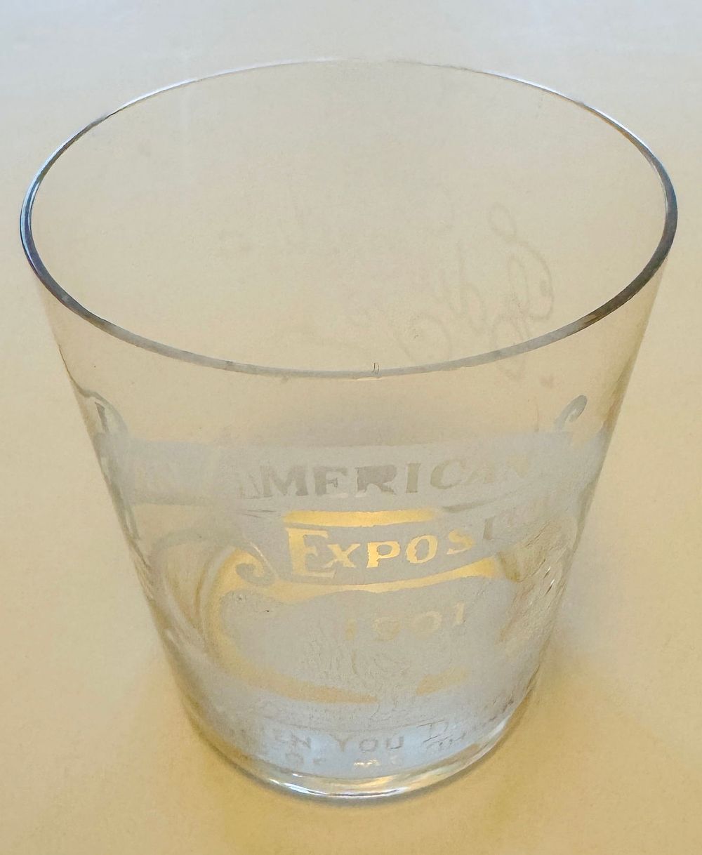 Lot 265: Pan American glass Exposition glass 1901