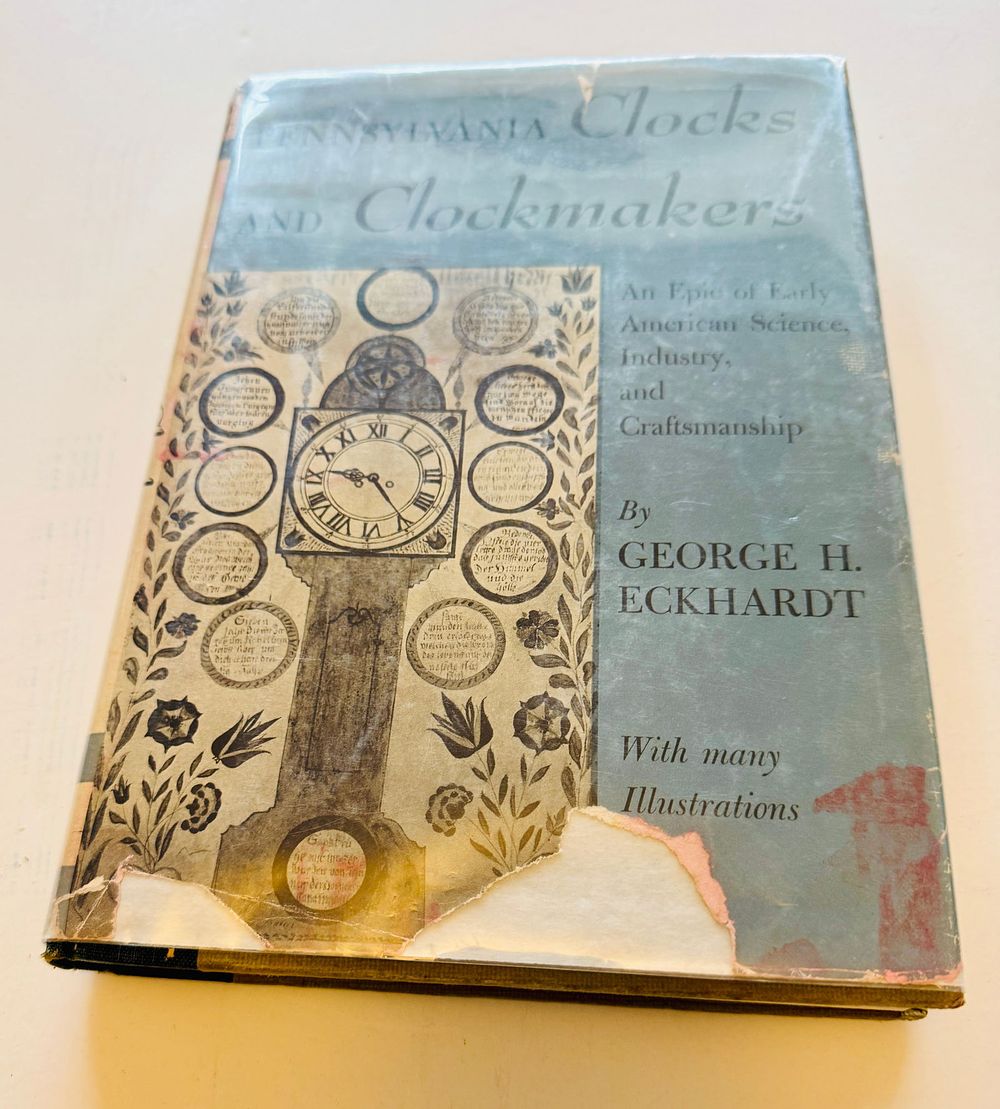 Lot 273: Clock Book vintage Pennsylvania Clocks and Clockmakers