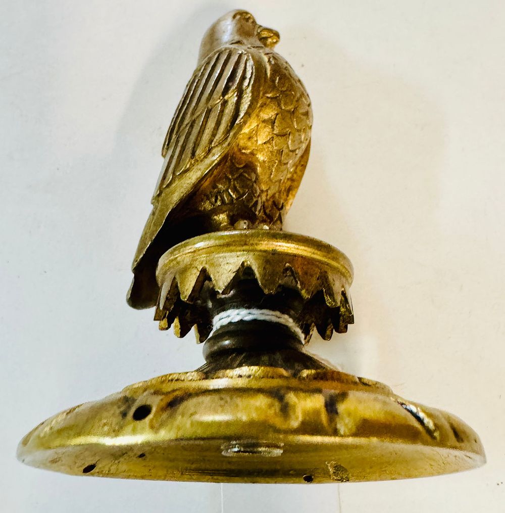 Lot 289: Brass eagle on base