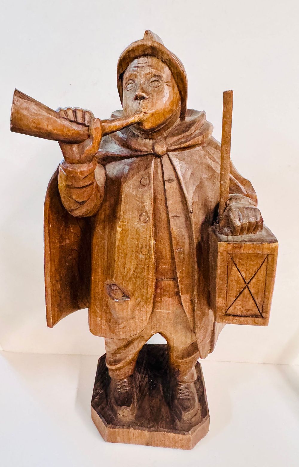 Lot 296: Carved German figural statue wood