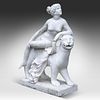 A Carrara marble sculpture of Ariadne and the panther, after J.H. Danecker Gustavsberg 106 x 86 Image - 1
