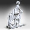 A Carrara marble sculpture of Ariadne and the panther, after J.H. Danecker Gustavsberg 106 x 86 Image - 3