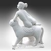 A Carrara marble sculpture of Ariadne and the panther, after J.H. Danecker Gustavsberg 106 x 86 Image - 4
