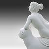 A Carrara marble sculpture of Ariadne and the panther, after J.H. Danecker Gustavsberg 106 x 86 Image - 6