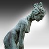 A bronze garden statue of Venus 178 x 60 x 84 cm. (70.0 x 23.6 x 33.0 in.). A bronze garden Image - 9