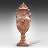An impressive pair of Swedish-style composition stone covered urns 169 x 67 x 74 cm. (66.5 x Image - 8