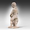 A sandstone sculpture of a putto bearing a coat of arms 71 x 27 x 22 cm. (27.9 x 10.6 x 8.6 in.). Image - 2