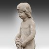 A sandstone sculpture of a putto bearing a coat of arms 71 x 27 x 22 cm. (27.9 x 10.6 x 8.6 in.). Image - 9