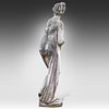 A composite stone garden figure of the Venus Italica after Antonio Canova 163 x 39 x 40 cm. Image - 4