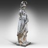 A composite stone garden figure of Minerva 170 x 65 x 44 cm. (66.9 x 25.5 x 17.3 in.). A Image - 1