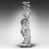 A composite stone garden figure of Minerva 170 x 65 x 44 cm. (66.9 x 25.5 x 17.3 in.). A Image - 4