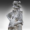A composite stone garden figure of Minerva 170 x 65 x 44 cm. (66.9 x 25.5 x 17.3 in.). A Image - 5