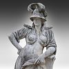 A composite stone garden figure of Minerva 170 x 65 x 44 cm. (66.9 x 25.5 x 17.3 in.). A Image - 6