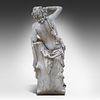 A composite stone garden figure of Bacchus 140 x 54 x 38 cm. (55.1 x 21.2 x 14.9 in.). A Image - 4