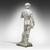 A composite stone garden sculpture of David, after Michelangelo 170 x 60 x 45 cm. (66.9 x 23.6 Image - 3