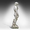 A composite stone garden sculpture of David, after Michelangelo 170 x 60 x 45 cm. (66.9 x 23.6 Image - 4