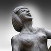 Indistinctly signed, a bronze sculpture of a dancer, on a marble base, foundry mark Image - 11