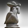 Paul Baeke (1927-2010), 'Eve', a large Serizzo marble statue 250 x 140 x 136 cm. (98.4 x 55.1 x Image - 2