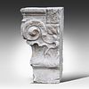 A fragment of an 18thC sandstone Corinthian capital 59 x 57 x 31 cm. (23.2 x 22.4 x 12.2 in.). A Image - 1
