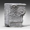 A fragment of an 18thC sandstone Corinthian capital 59 x 57 x 31 cm. (23.2 x 22.4 x 12.2 in.). A Image - 3