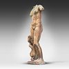 A terracotta patinated composite stone figure of the Aphrodite Anadyomene 156 x 68 x 42 cm. Image - 4