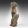 A terracotta patinated composite stone figure of the Aphrodite Anadyomene 156 x 68 x 42 cm. Image - 5
