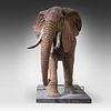 A cast iron sculpture of an African elephant, ca 1900 194 x 300 x 110 cm. (76.3 x 118.1 x 43.3 in.)Image - 4