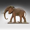 A cast iron sculpture of an African elephant, ca 1900 194 x 300 x 110 cm. (76.3 x 118.1 x 43.3 in.)Image - 6