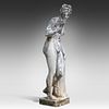 A composite stone garden figure of Venus with the apple, after Bertel Thorvaldsen 163 x 51 x 43 Image - 1