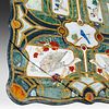 A large Italian pietra dura table, decorated with various birds, on a wrought iron base 75 x Image - 3