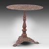 A 19thC French cast iron bistro table 72 x 69 cm. (28.3 x 27.1 in.). A 19thC French cast iron Image - 1