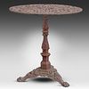 A 19thC French cast iron bistro table 72 x 69 cm. (28.3 x 27.1 in.). A 19thC French cast iron Image - 3