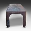 A large French industrial riveted table, made from 19thC water tanks 75.5 x 252 x 92 cm. (29.7 Image - 2