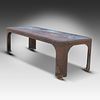 A large French industrial riveted table, made from 19thC water tanks 75.5 x 252 x 92 cm. (29.7 Image - 3